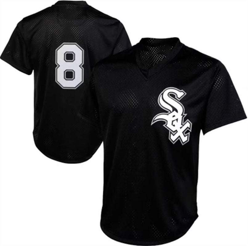 Custom #8 Black 1993 CWS Baseball Shirt Top