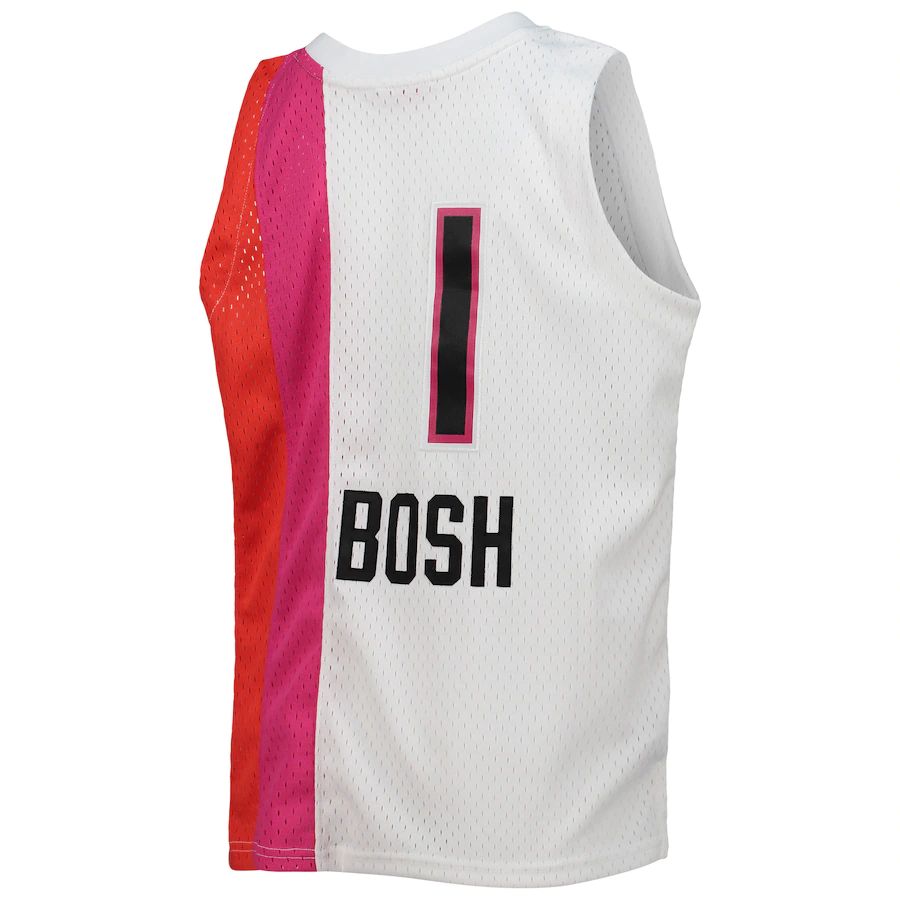 Custom #1 White 2011 MIA Basketball Shirt Top