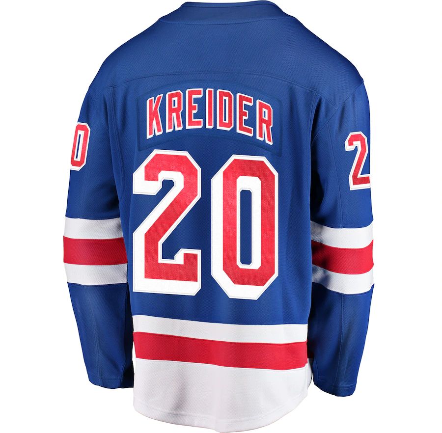 Custom #20 Blue Hockey Shirt Top