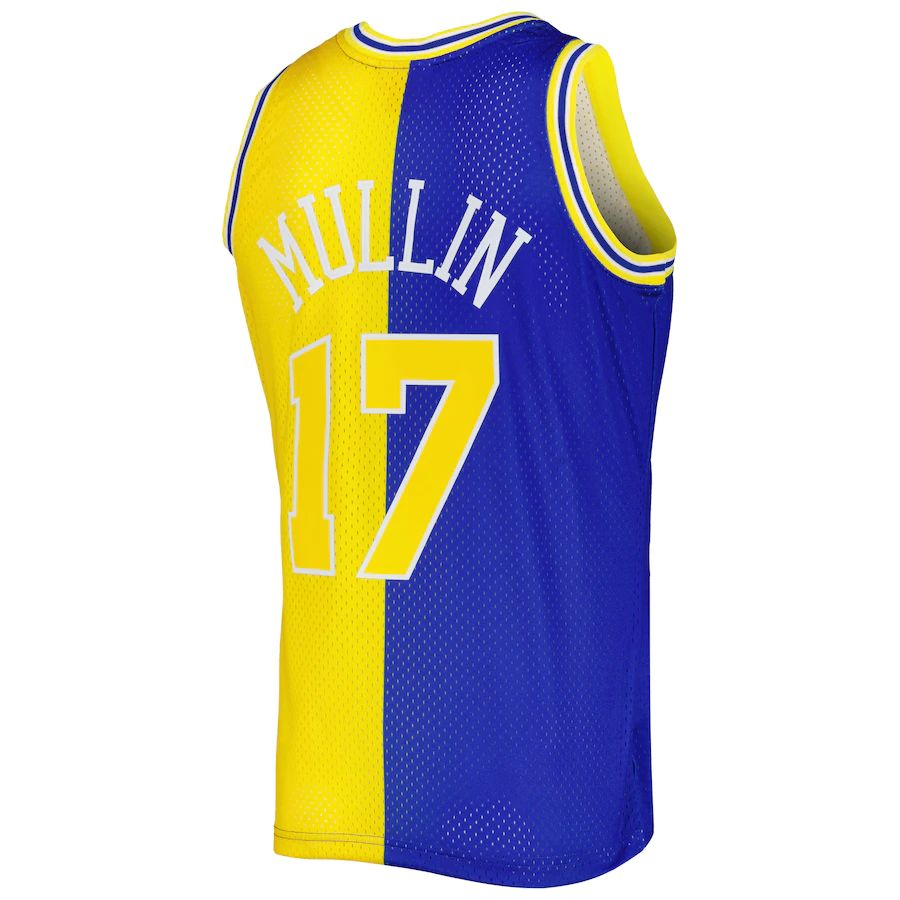 Custom #17 Gold 1993 GSW Basketball Shirt Top