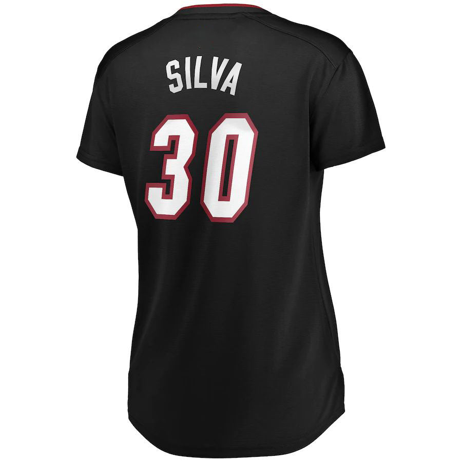 Custom #30 Black 2021 MIA Basketball Shirt Top
