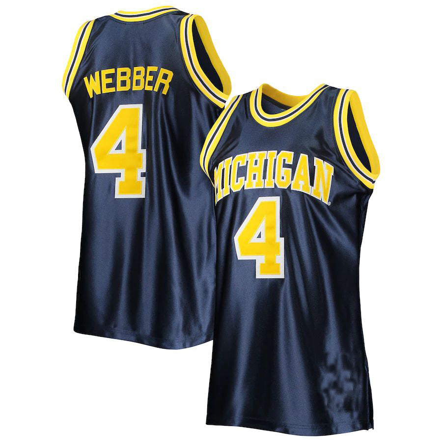 Custom #4 Navy 1991 Throwback College Shirt Top