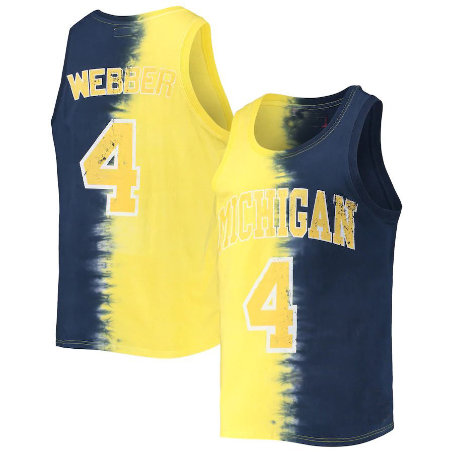Custom #4 Navy College Shirt Top