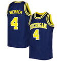 Custom #4 Navy College Shirt Top