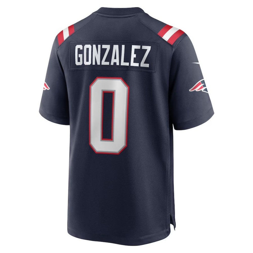 Custom #0 Navy NE Football Shirt Top