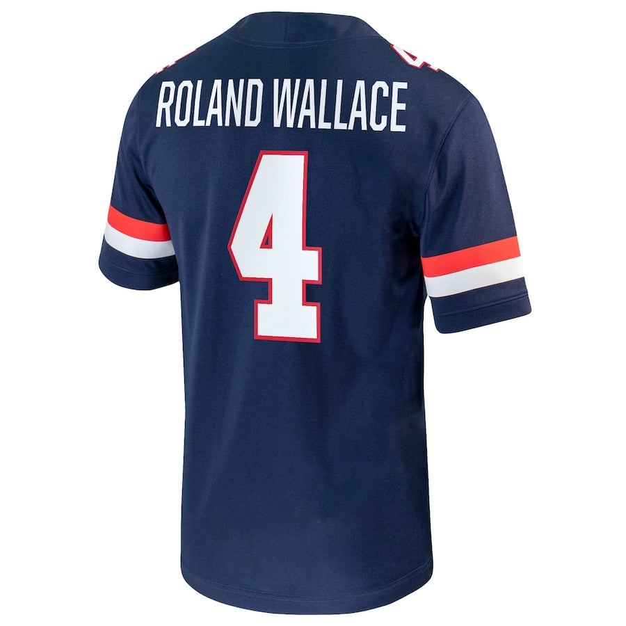 Custom #4 Navy Football Shirt Top
