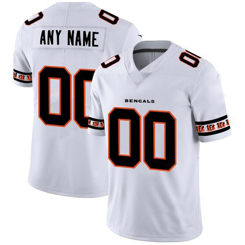 Custom White CIN Football Shirt Top