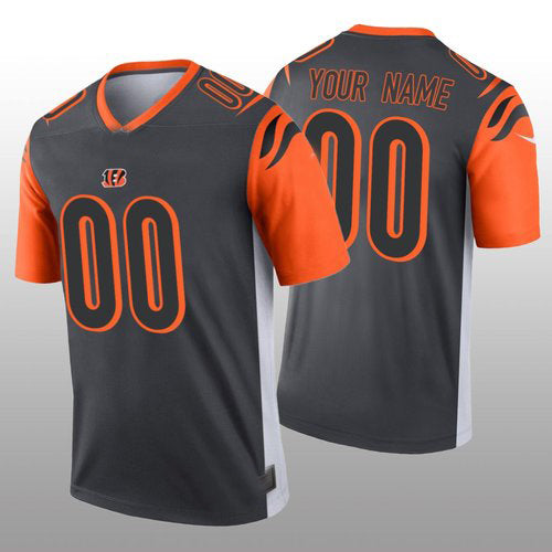 Custom Silver CIN Football Shirt Top