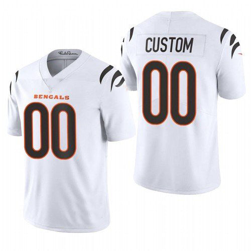 Custom White 2021 CIN Football Shirt Top