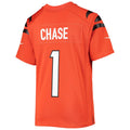 Custom #1 Orange 2021 CIN Football Shirt Top