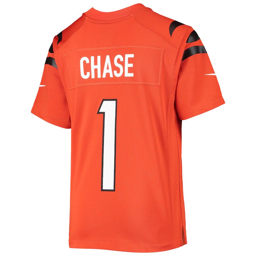 Custom #1 Orange 2021 CIN Football Shirt Top