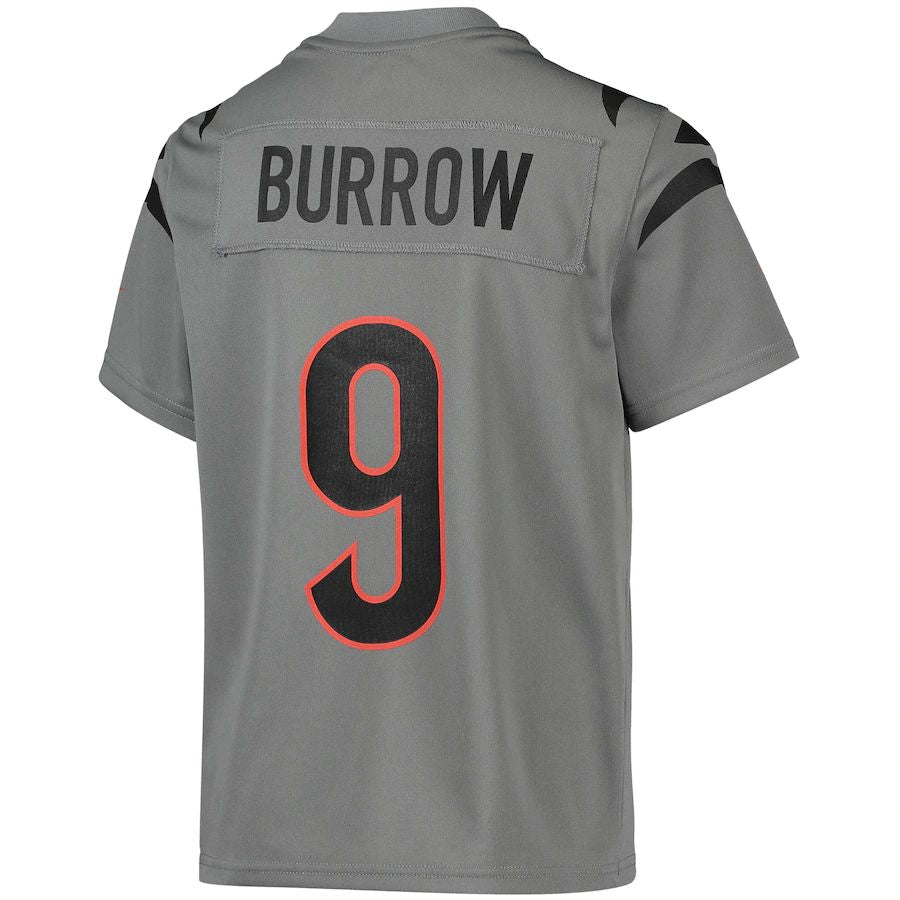 Custom #9 Gray CIN Football Shirt Top