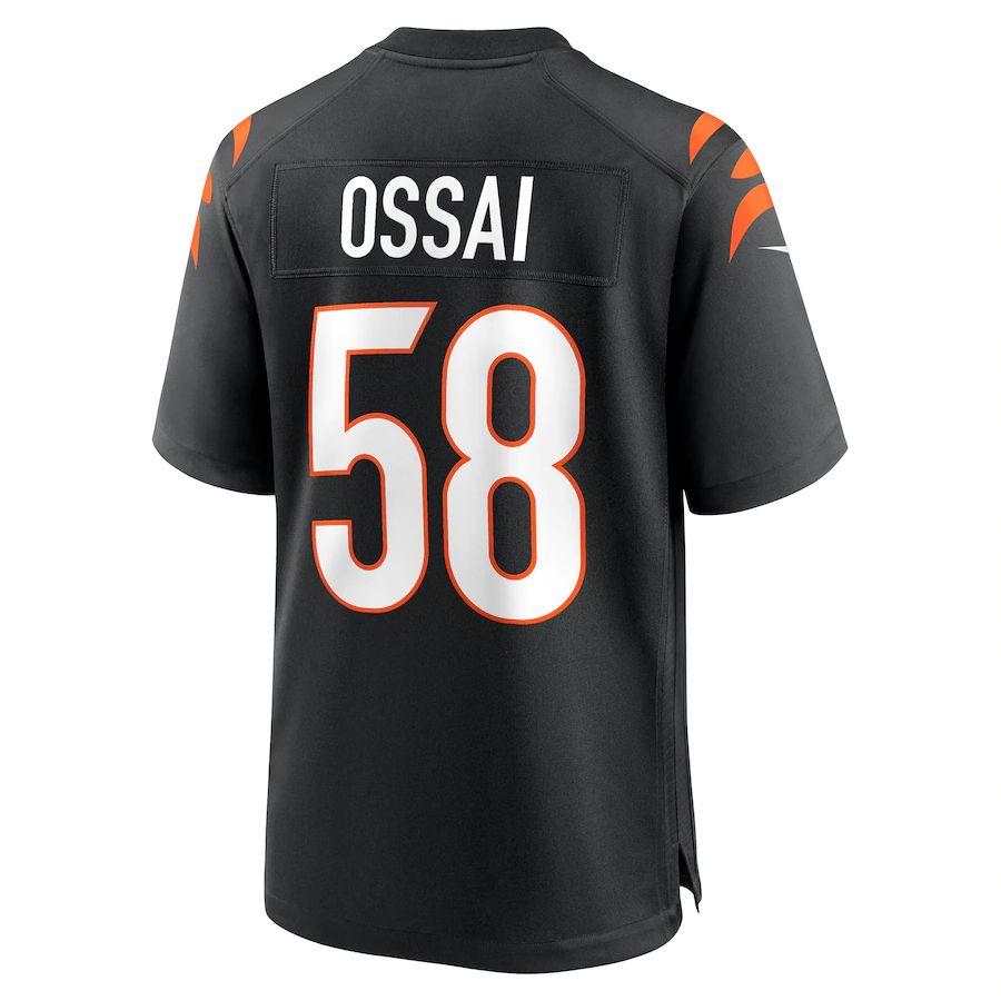 Custom #58 Black CIN Football Shirt Top