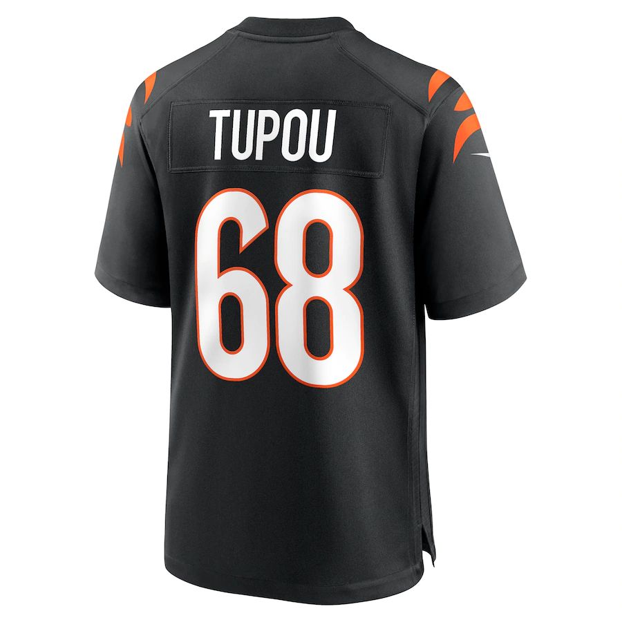 Custom #68 Black CIN Football Shirt Top