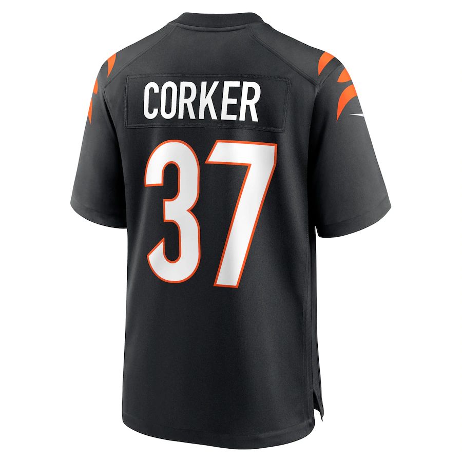 Custom #37 Black CIN Football Shirt Top