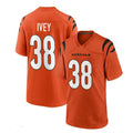 Custom #38 Orange CIN Football Shirt Top