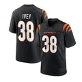 Custom #38 Black CIN Football Shirt Top