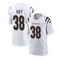 Custom #38 White CIN Football Shirt Top