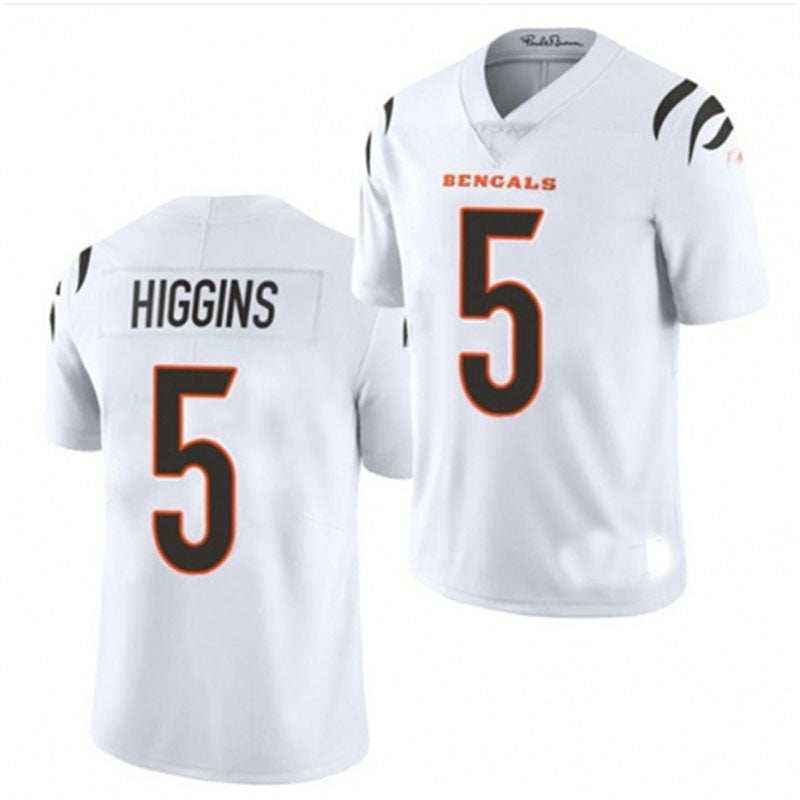 Custom #5 White CIN Football Shirt Top