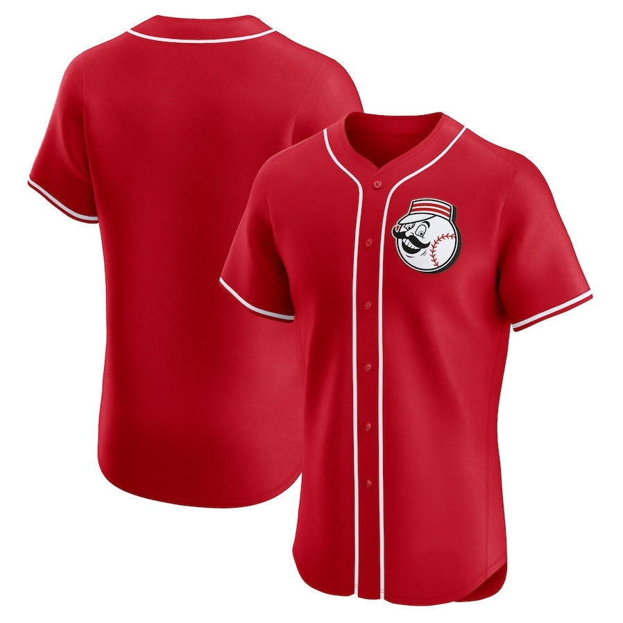 Custom Red CIN Baseball Shirt Top