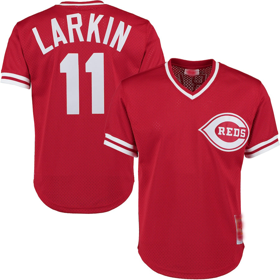 Custom #11 Red CIN Baseball Shirt Top