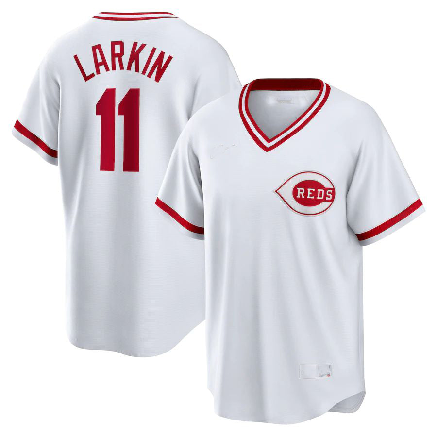 Custom #11 White CIN Baseball Shirt Top