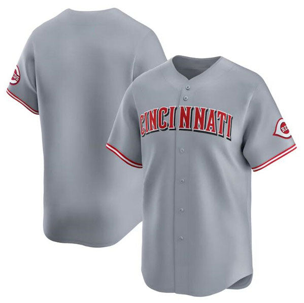 Custom Gray CIN Baseball Shirt Top