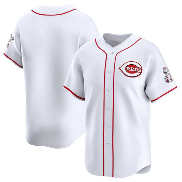 Custom White CIN Baseball Shirt Top