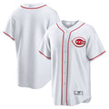 Custom White CIN Baseball Shirt Top