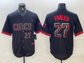 Custom #27 Black 2023 City Connect CIN Baseball Shirt Top