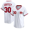 Custom #30 White Throwback CIN Baseball Shirt Top