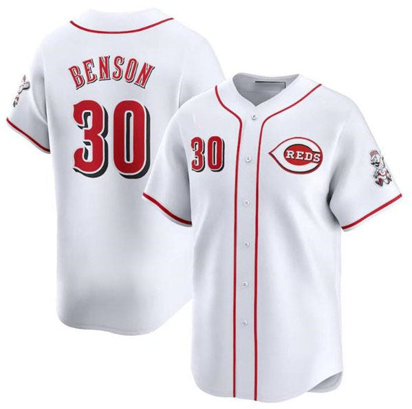 Custom #30 White CIN Baseball Shirt Top