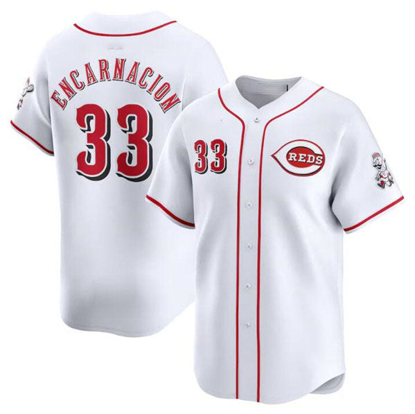 Custom #33 White CIN Baseball Shirt Top