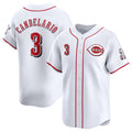 Custom #3 White CIN Baseball Shirt Top