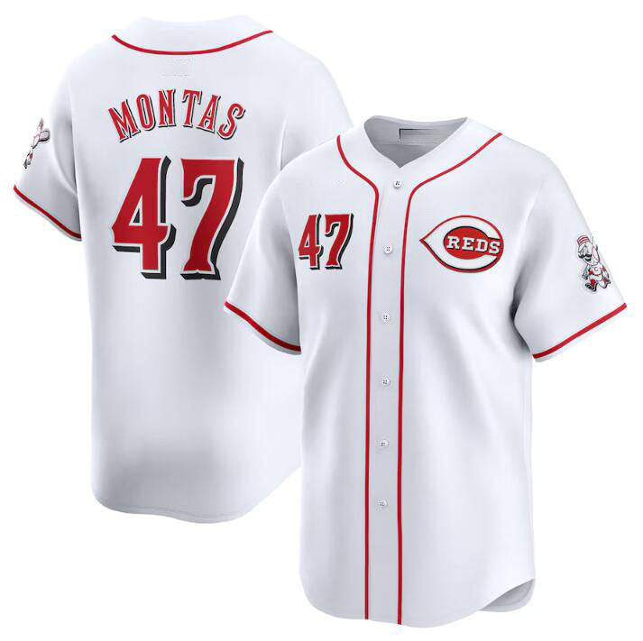 Custom #47 White CIN Baseball Shirt Top