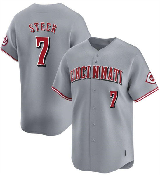 Custom #7 Gray CIN Baseball Shirt Top