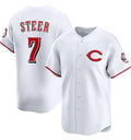 Custom #7 White 2025 CIN Baseball Shirt Top