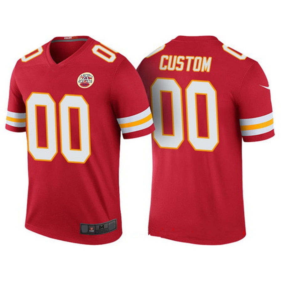 Custom Red KC Football Shirt Top