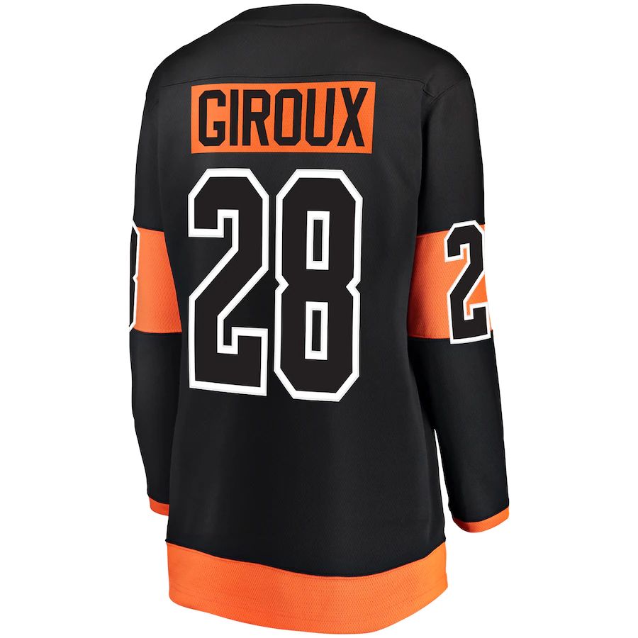 Custom #28 Black PHI Hockey Shirt Top