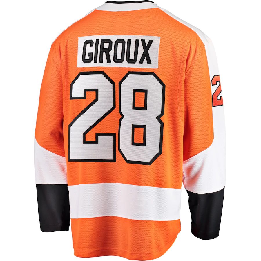 Custom #28 Orange PHI Hockey Shirt Top