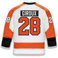 Custom #28 White PHI Hockey Shirt Top