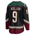Custom #9 Black Hockey Shirt Top