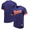 Custom Purple DET Baseball Shirt Top