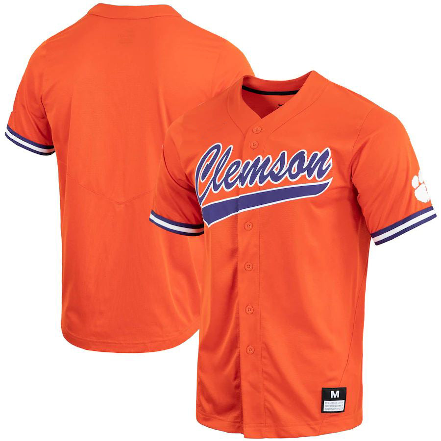 Custom Orange DET Baseball Shirt Top