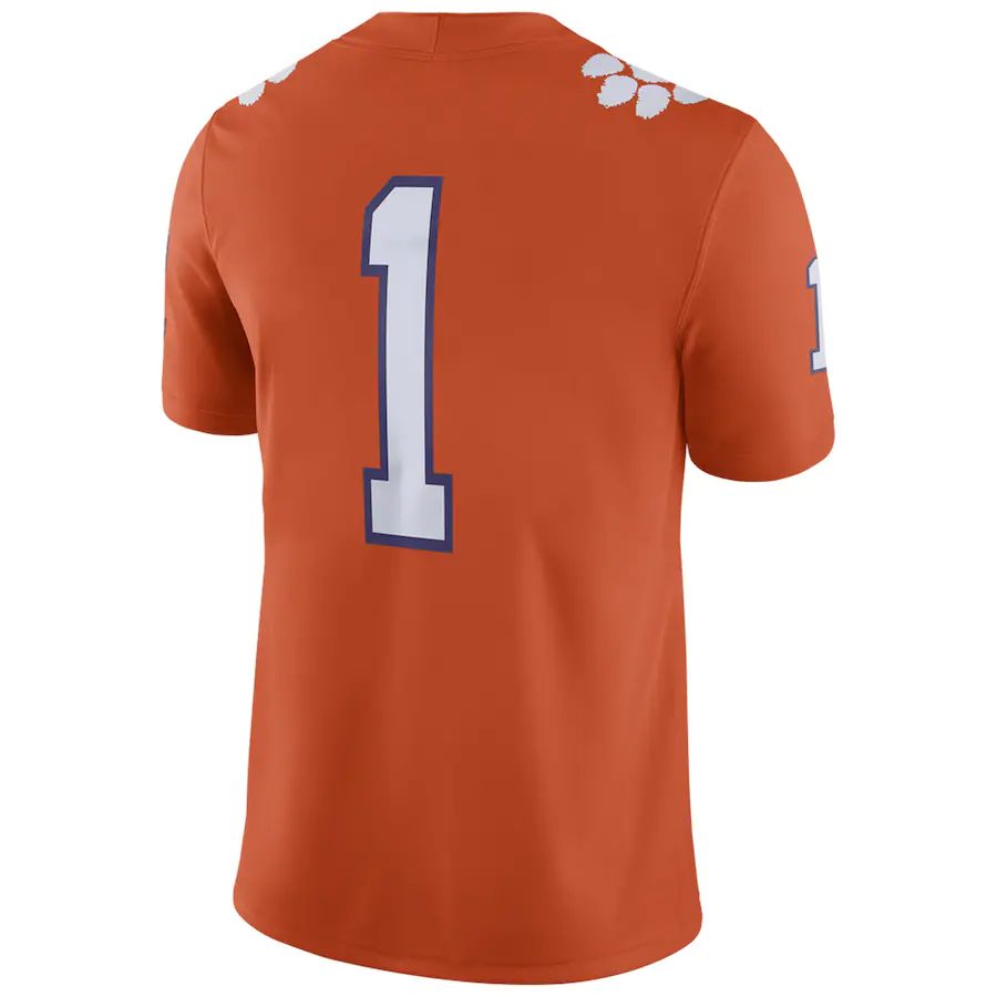 Custom #1 Orange Football Shirt Top