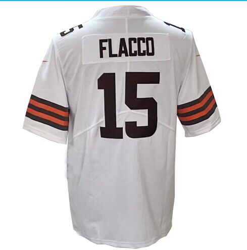 Custom #15 White CLE Football Shirt Top