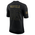Custom #6 Black 2020 CLE Football Shirt Top