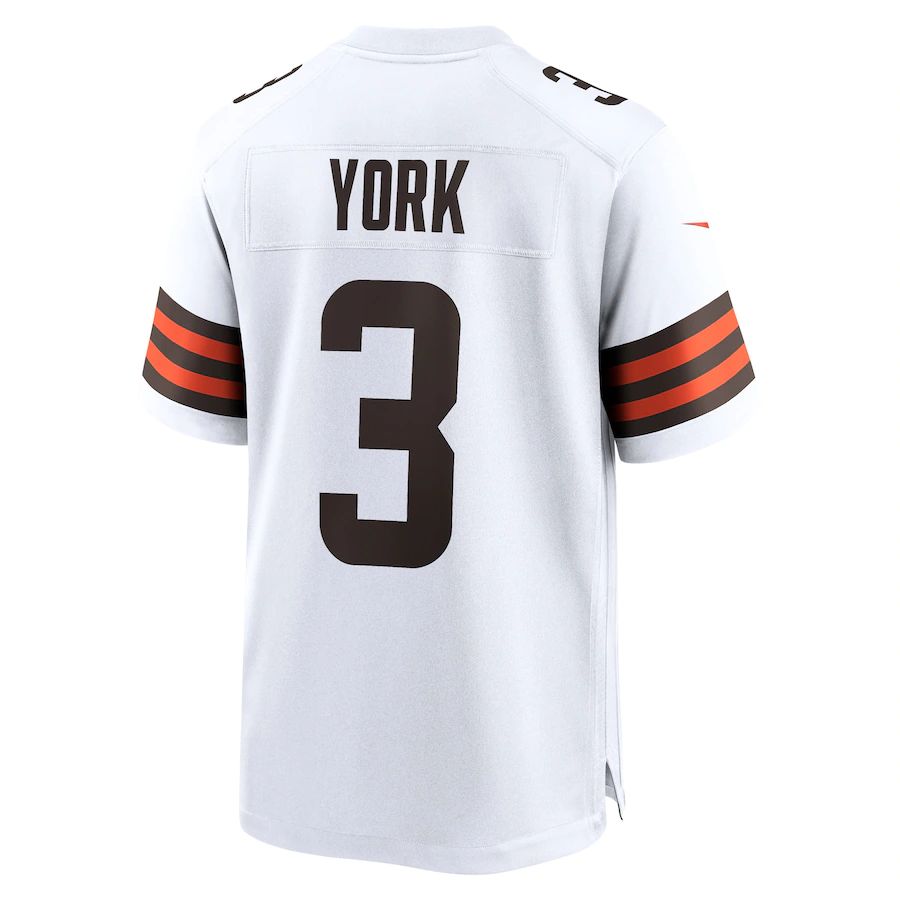Custom #3 White CLE Football Shirt Top