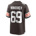 Custom #69 Brown CLE Football Shirt Top