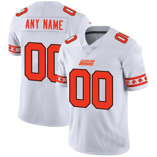 Custom White CLE Football Shirt Top